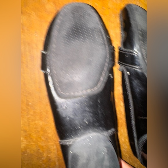 Burberry Buckle Strap Patent Leather Loafers - Picture 10 of 12